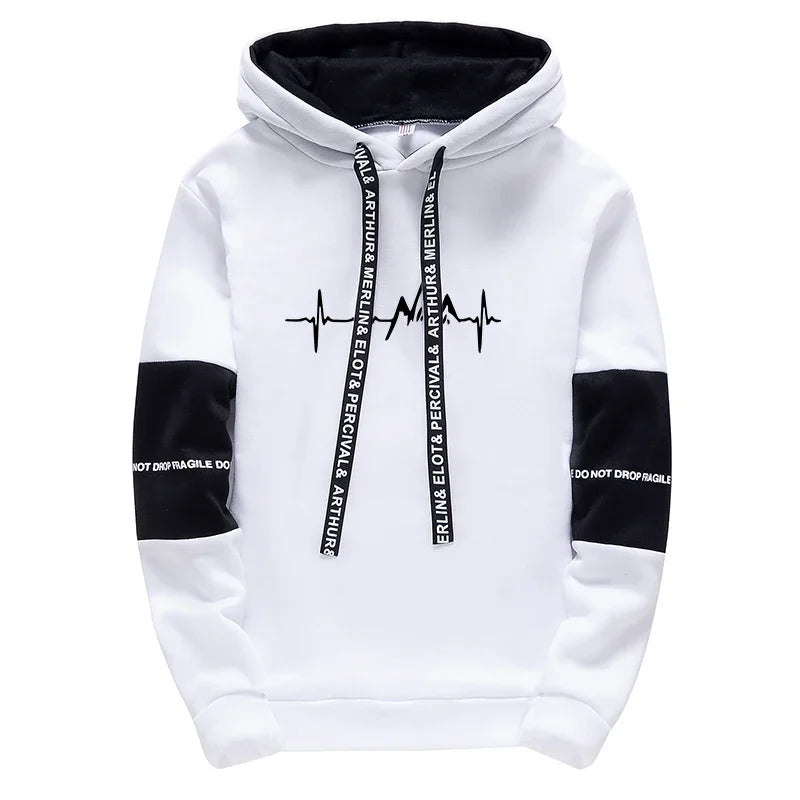 New Mens Tracksuit Printing Casual Sweatshirts Outdoor Sports Jogging Man Clothing Single Piece Hoodie Pants Fashion Sportswear