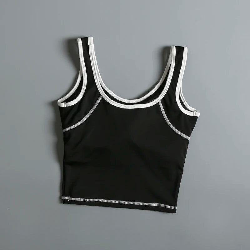 Sports underwear for women in summer beautiful back yoga suit vest shockproof wear outside running professional training