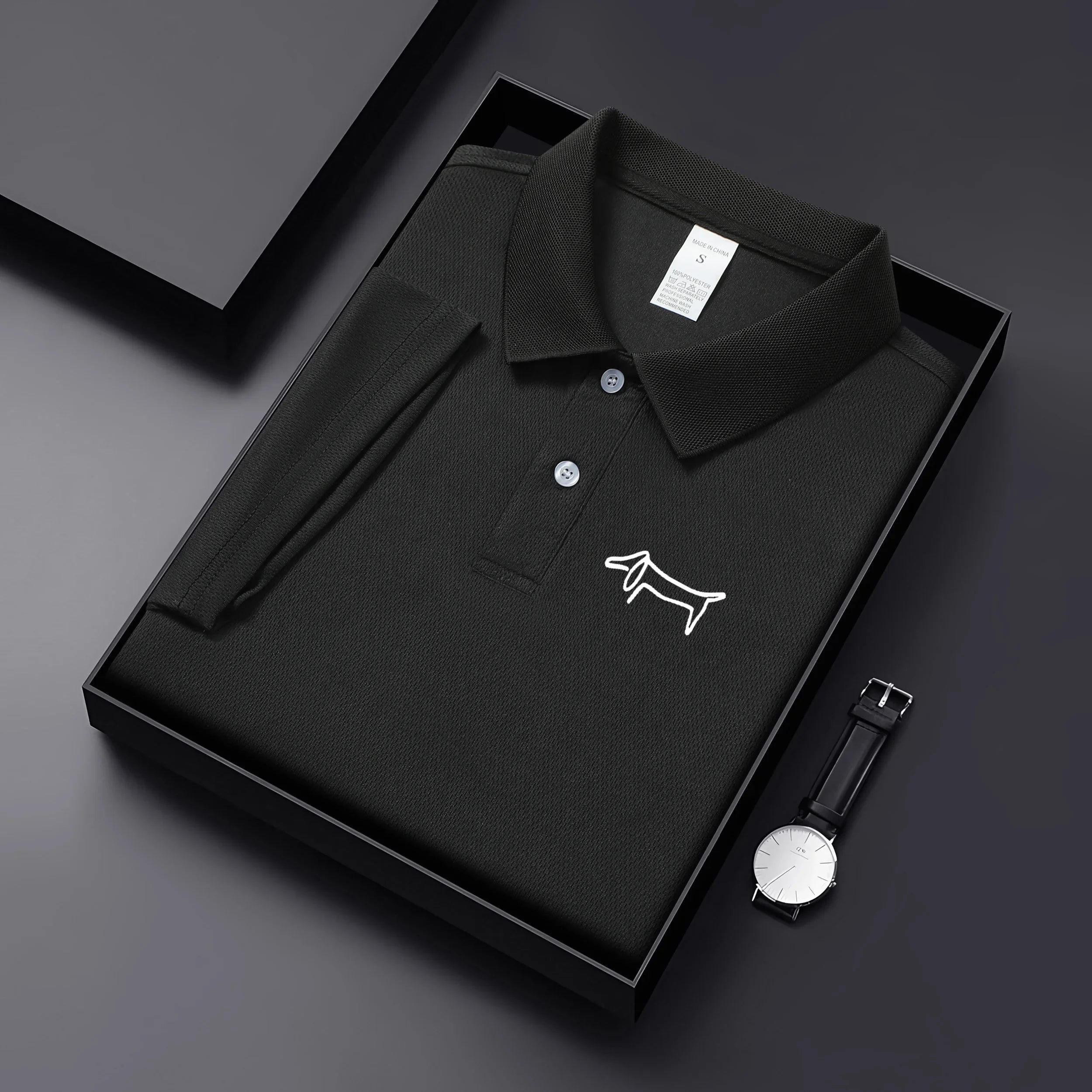 2026 New Summer Premium Solid Color Men's Golf Collar Breathable Fabric Social Casual Top Men's Collar T-shirt