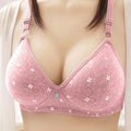 Bras For Women Comfortable Breathable Tops No Steel Ring Printed Bra Push Up Bra Gathering Large Size Lingerie Brassiere
