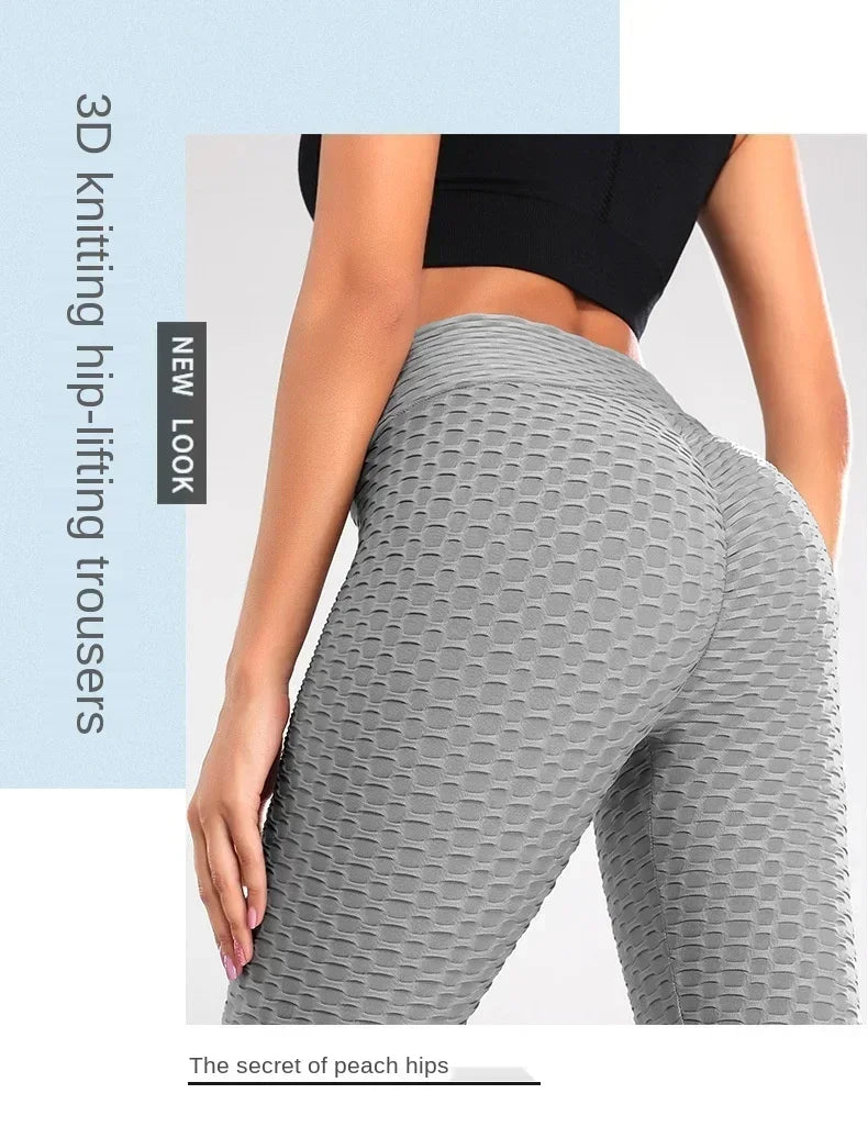 Women's Compression Leggings High Waisted Yoga Pants for Running Fitness Workout Non Slip Tummy Control Athletic Pants with