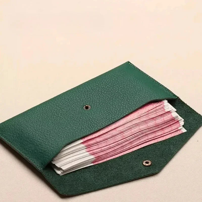 Portable Women's Long Wallet with Hand Strap Phone Organizer & Multi-Card Holder Large Capacity Cash Storage Bag