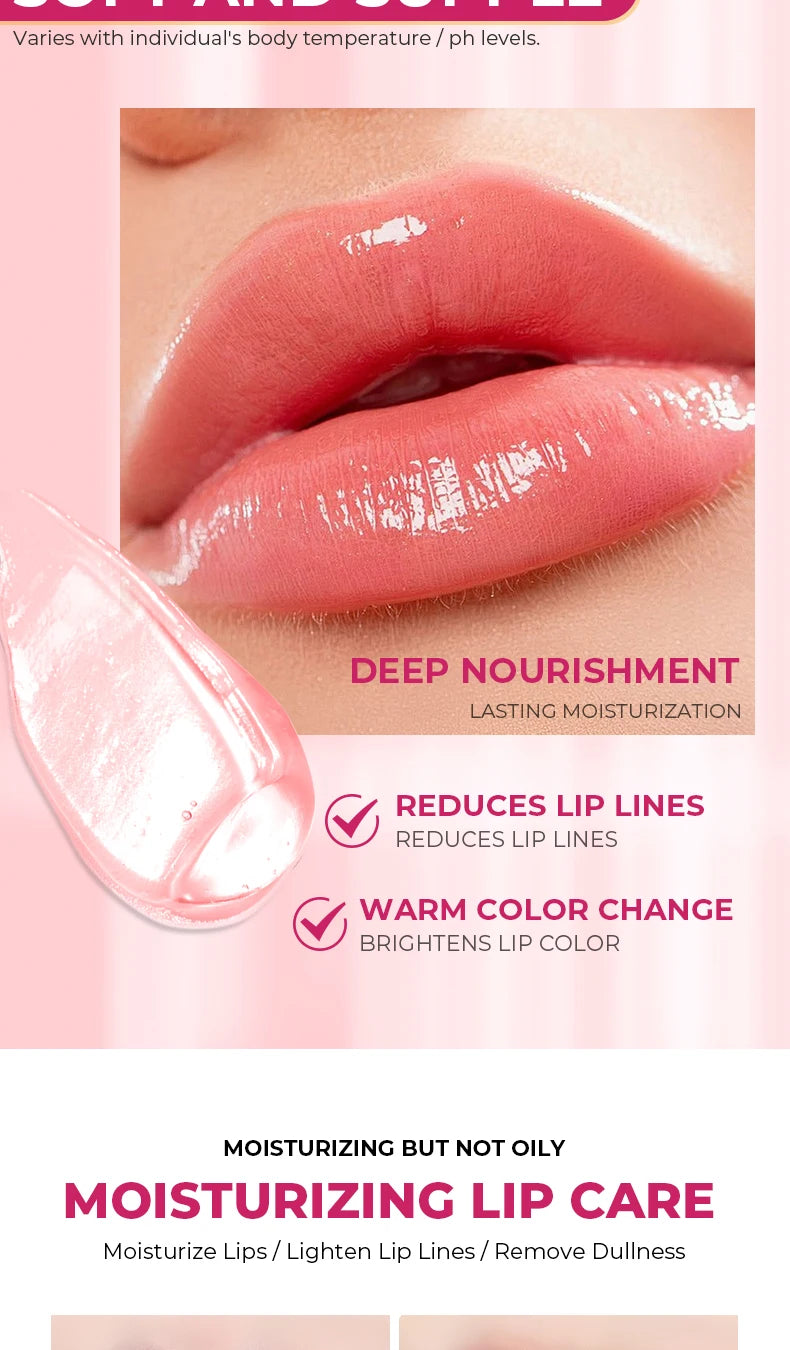 BEAUTY GLAZED Pink Bear Long Lasting Moisturizing Waterproof Natural Lip Balm Natural Formula Repairs Dry Lips Makeup