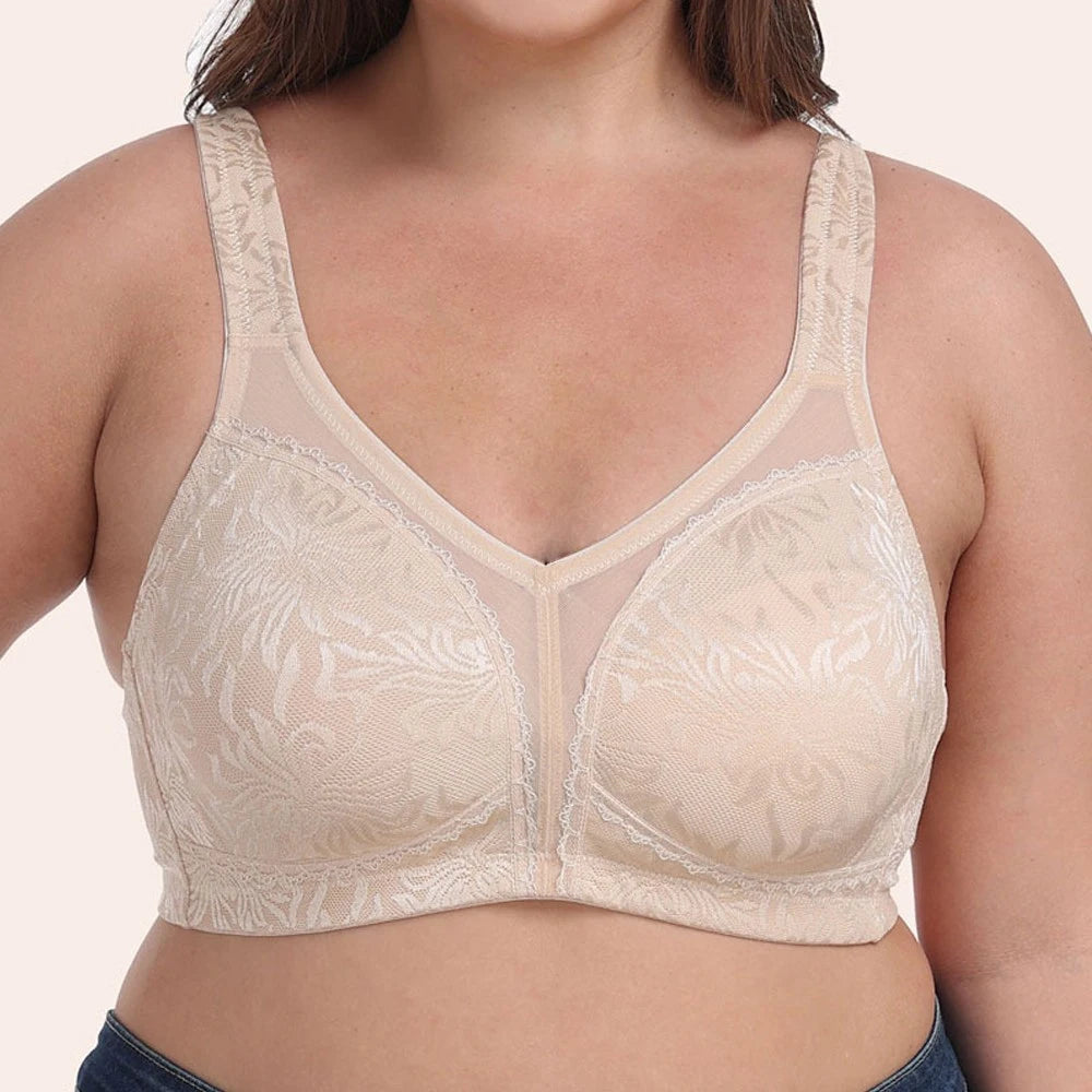 Bras For Womens Lingerie Big Cup Support Bralette Wireless Sexy Brassiere BH Tops Plus Size B C D E F G H Cup