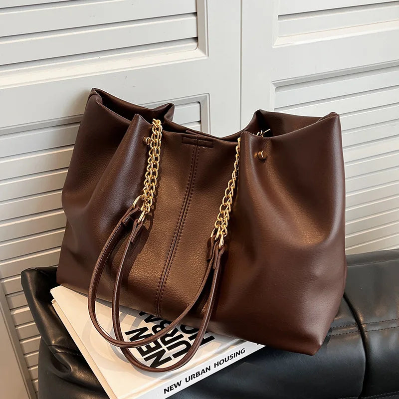 Fashion Leisure Chain Large Capacity Tote Bags for Women Shoulder Bag Shopping Bags Designer Bag Class Bags for Girl Сумка 가방