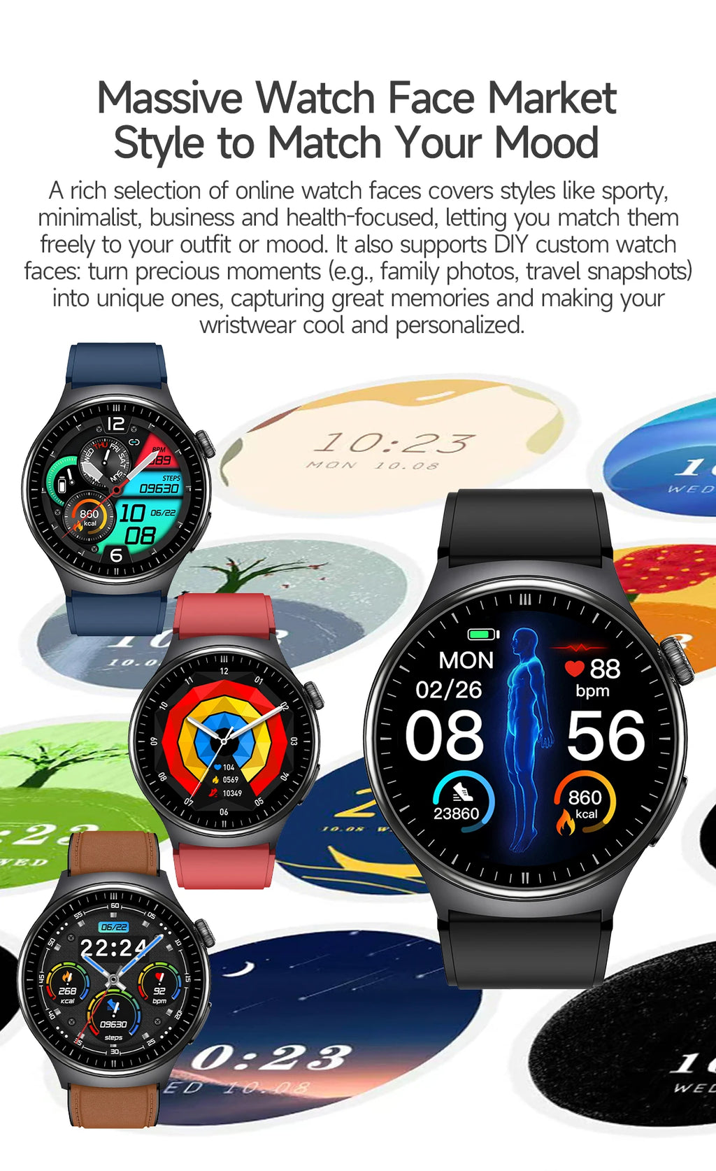 TK27 Men Smart Watch AMOLED ECG Health Monitoring Outdoors Flashlight Bluetooth Calling Sports Fitness Tracker Smartwatch