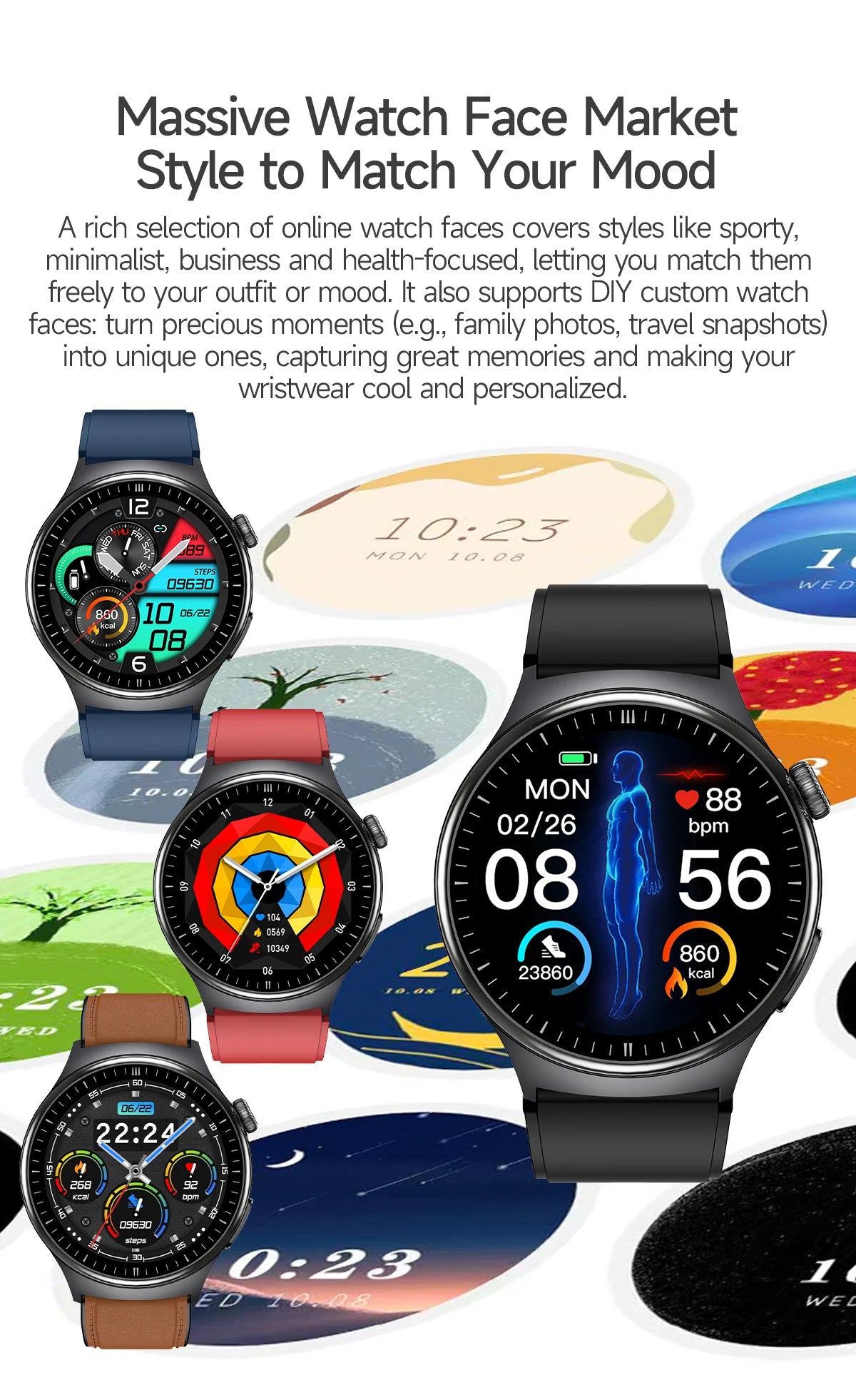 TK27 Men Smart Watch AMOLED ECG Health Monitoring Outdoors Flashlight Bluetooth Calling Sports Fitness Tracker Smartwatch