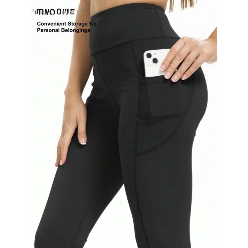 Neutral Pocket Flare Yoga Pants 2026 Spring Season High Waist Trousers for Women Bottoms Other Material 100%