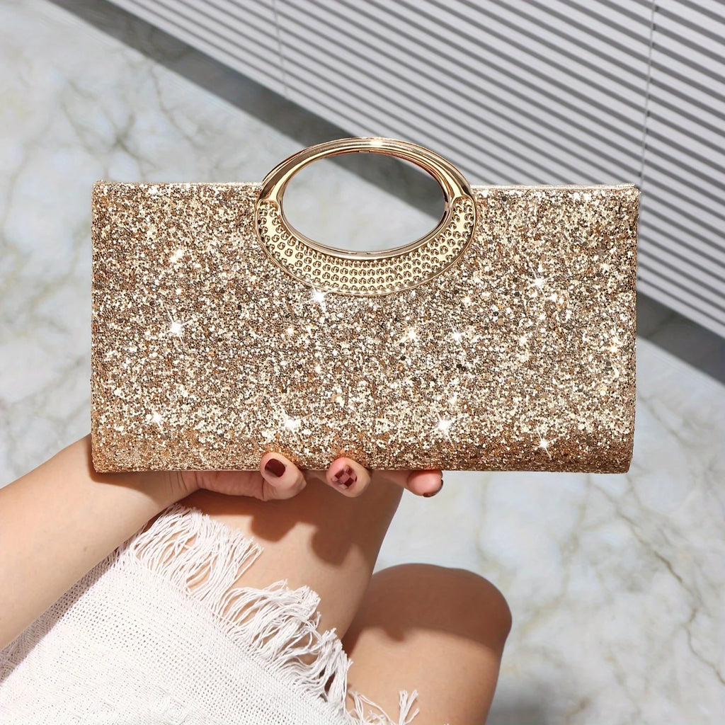 Sparkling Evening Handbag for Ladies, Suitable for Wedding Parties Dances Holiday Gifts, Valentine's Day Gifts, Birthday Gifts