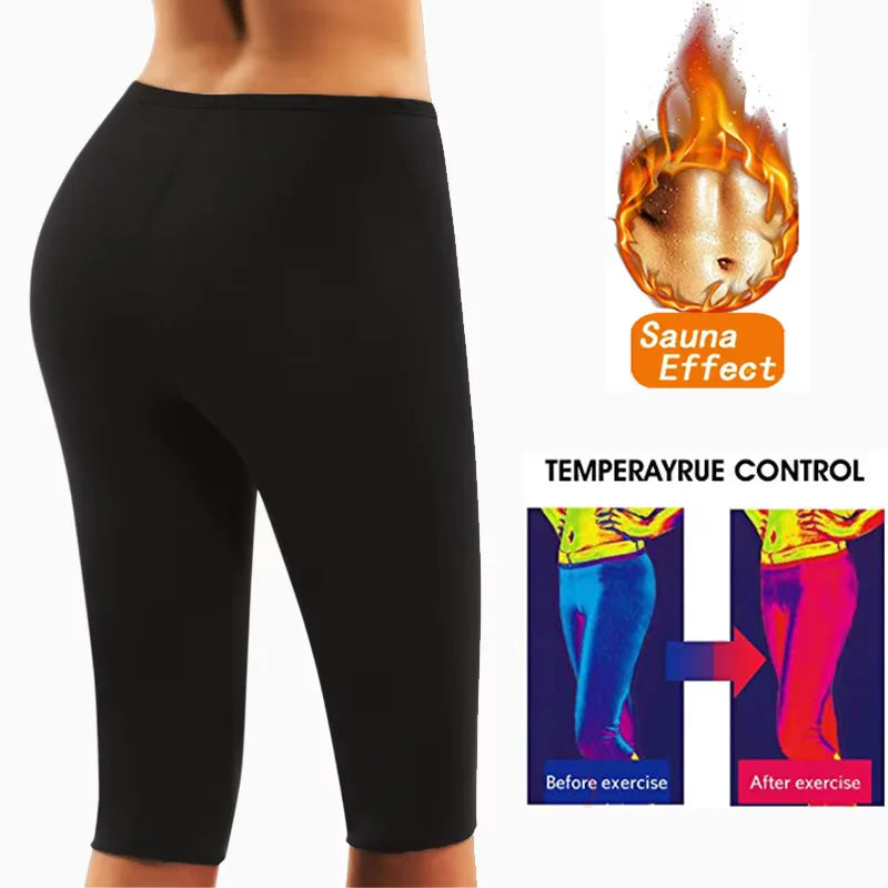Women Sauna Sweat Weight Loss Slimming Pants Shapewear Hot Thermo Waist Trainer Slimming Leggings Body Shaper Fitness Shorts