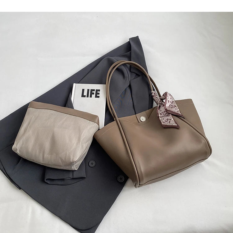 High-end Texture Retro Large-capacity Bag For Women 2023 New Autumn/winter Shoulder Bag Fashionable Tote Bag