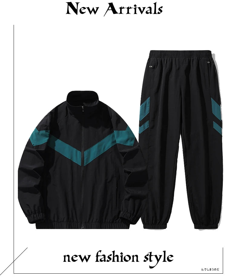 2026 Spring Autumn New Fashion Tracksuit Men Hooded Sweat Suits 2 Piece Set Men Hip Hop Streetwear Jogger Suits Dropshipping