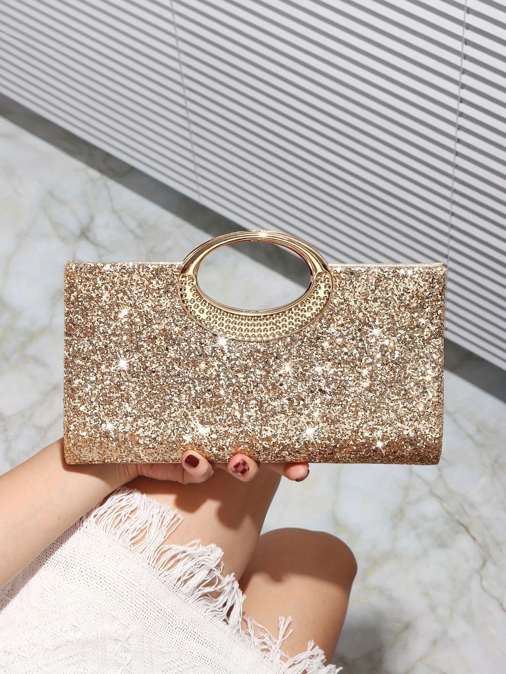 Sparkling Evening Handbag for Ladies, Suitable for Wedding Parties Dances Holiday Gifts, Valentine's Day Gifts, Birthday Gifts