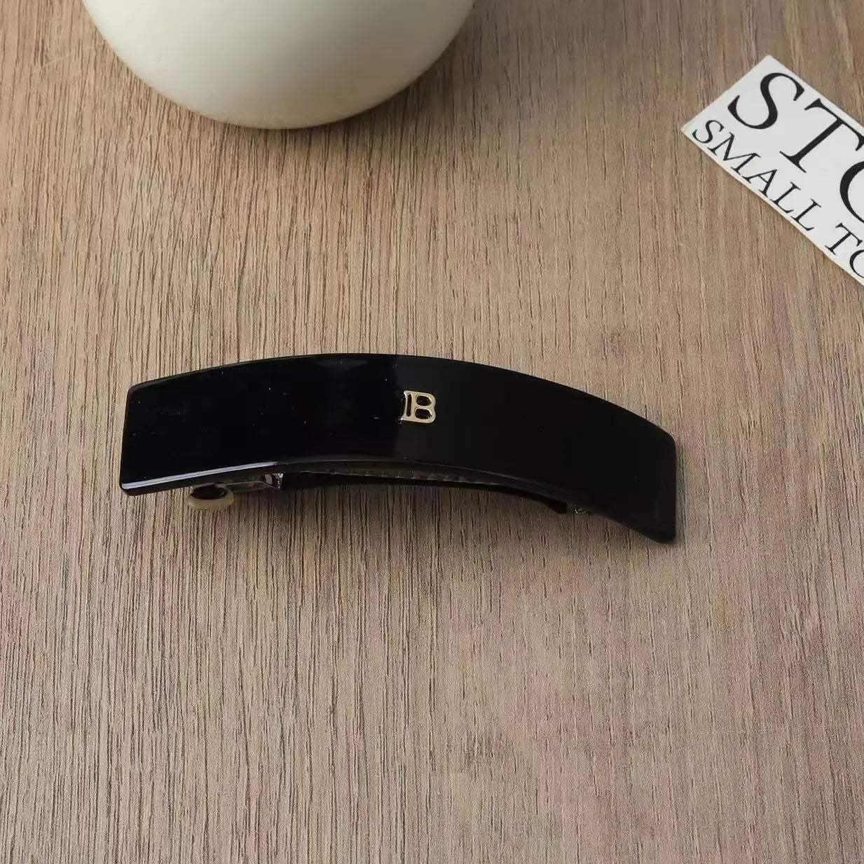 Korean Version of Letter B Hairpin Acetic Acid Arc Grab Clip Girl High Ponytail Premium Hair Accessories Crab Hair Claws