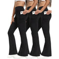 Neutral Pocket Flare Yoga Pants 2026 Spring Season High Waist Trousers for Women Bottoms Other Material 100%