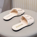 Fashion Summer Girls Pleated Slippers Fashion Children Flats Outdoor Kids Slippers Soft Anti-Slippery Kids Beach Slides Shoes