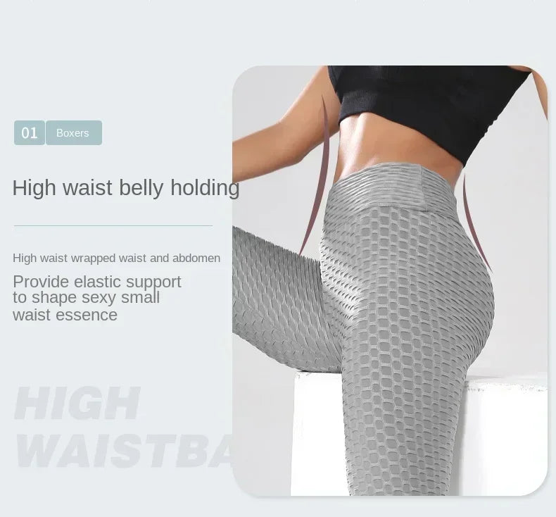 Women's Compression Leggings High Waisted Yoga Pants for Running Fitness Workout Non Slip Tummy Control Athletic Pants with