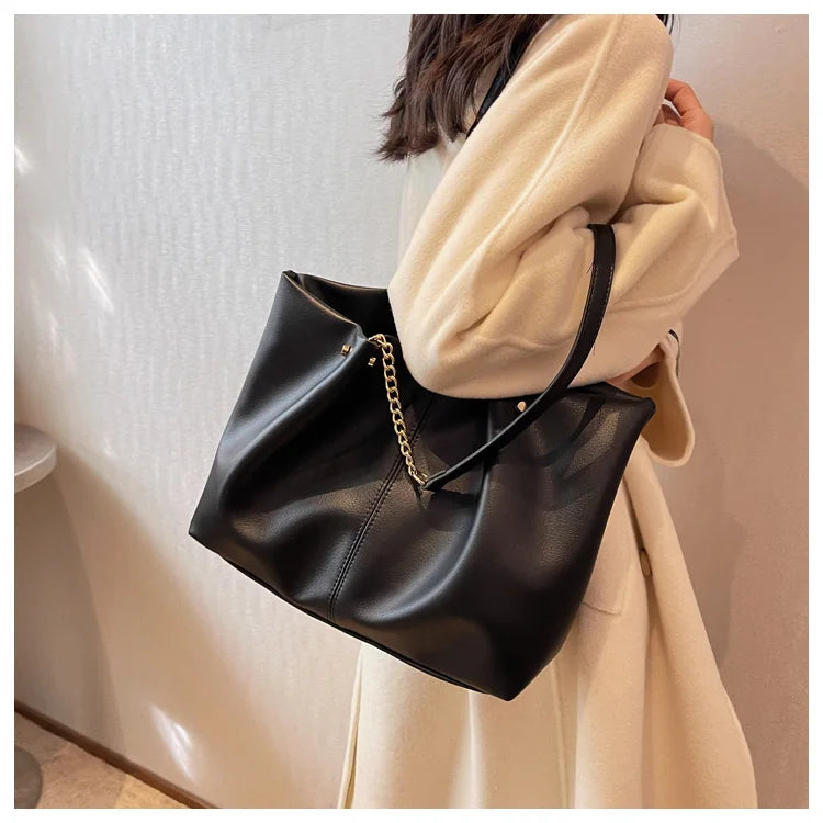 Fashion Leisure Chain Large Capacity Tote Bags for Women Shoulder Bag Shopping Bags Designer Bag Class Bags for Girl Сумка 가방