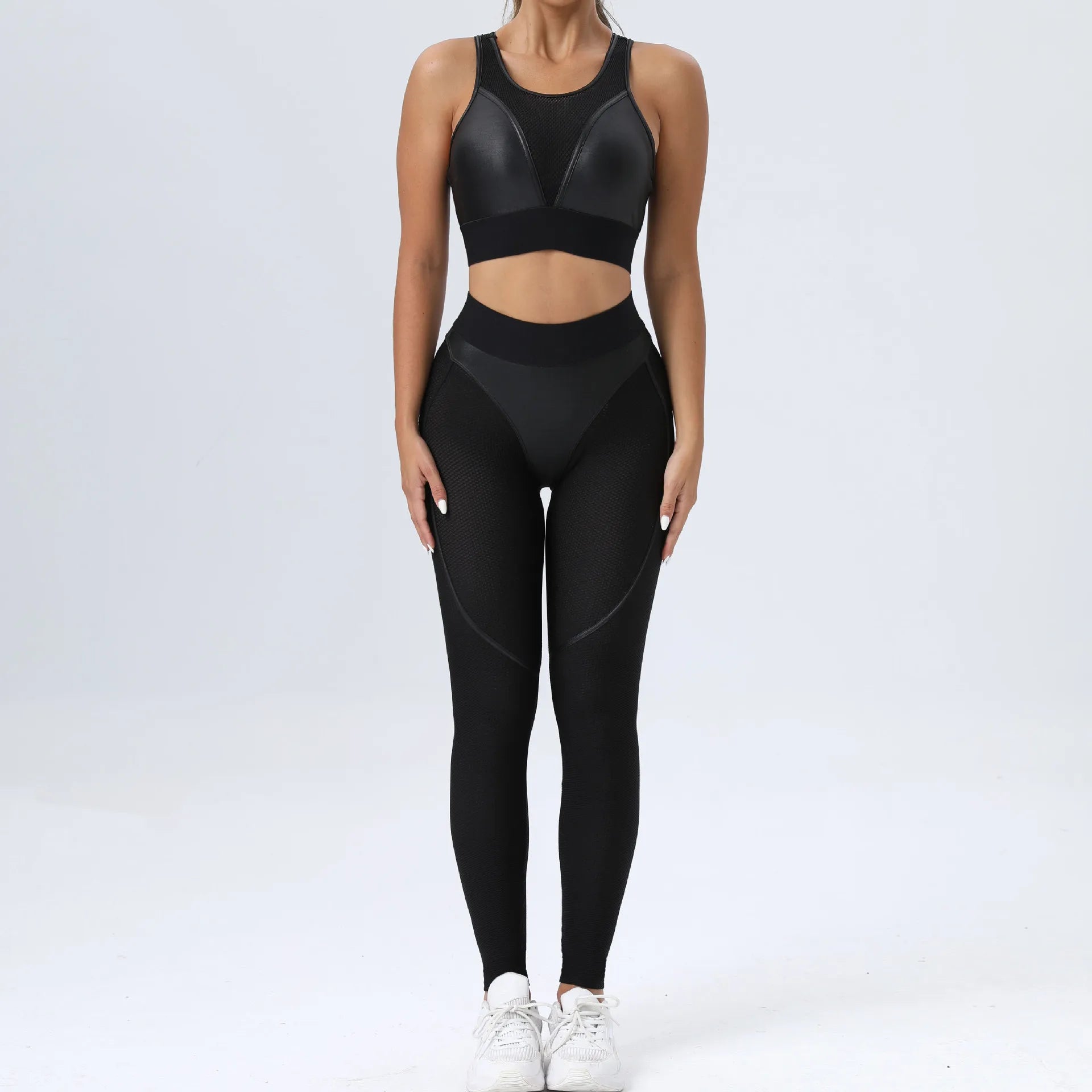 Leggins Woman Gym Push Up Sexy Woman Clothing Mesh Transparent Thong Female Legging Yoga Workout Women Pants High Waist Tights