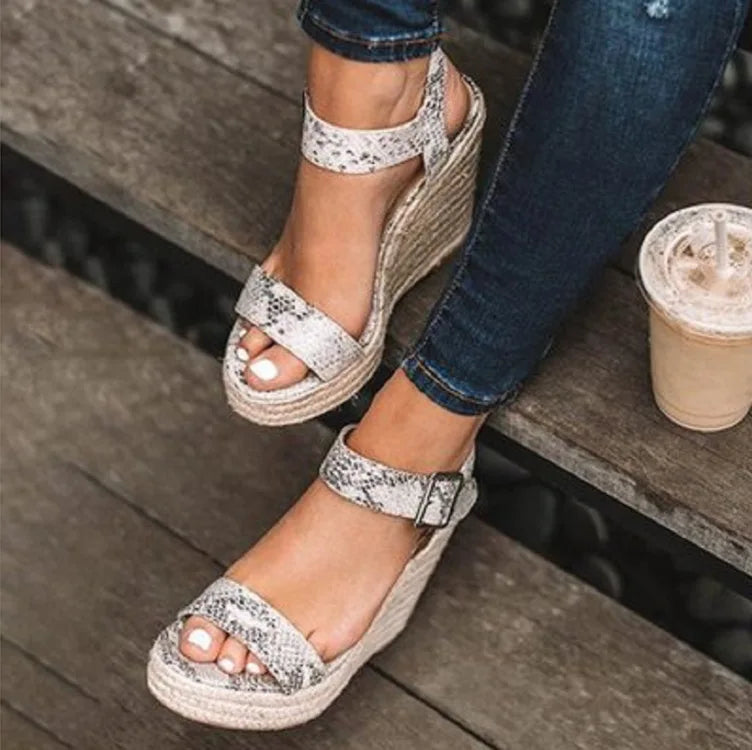 High Heels Women Leisure Wedge heel sandals 2026 New Summer Sandals Party Platform Wedges Heeled Fish mouth sandalias