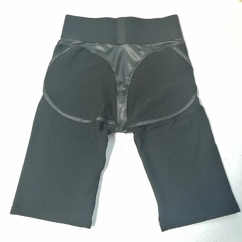 Mesh Sports Suit for Fitness Transparent Gym Set Woman Sportwear New Tracksuit Yoga Clothes Biker Bicycle Booty Shorts Kit Black