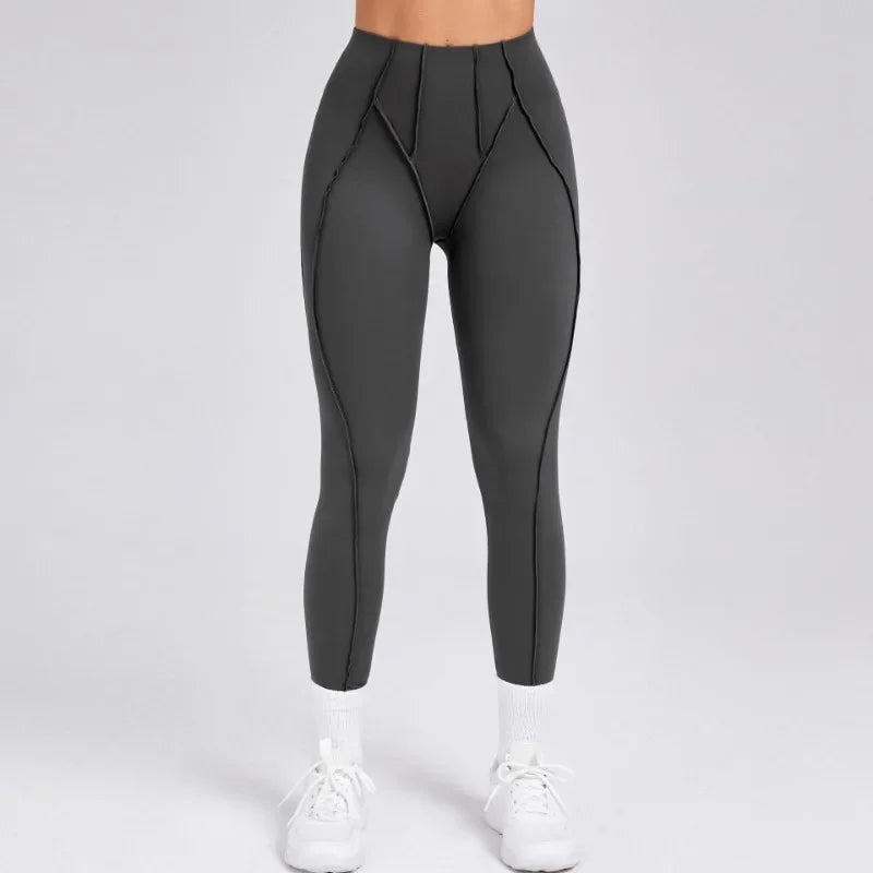 Women's Seamless Yoga Pants High Waist Tummy Control Workout Run Pants Non-See-Through Gym Pilates Fitness High Elastic Leggings