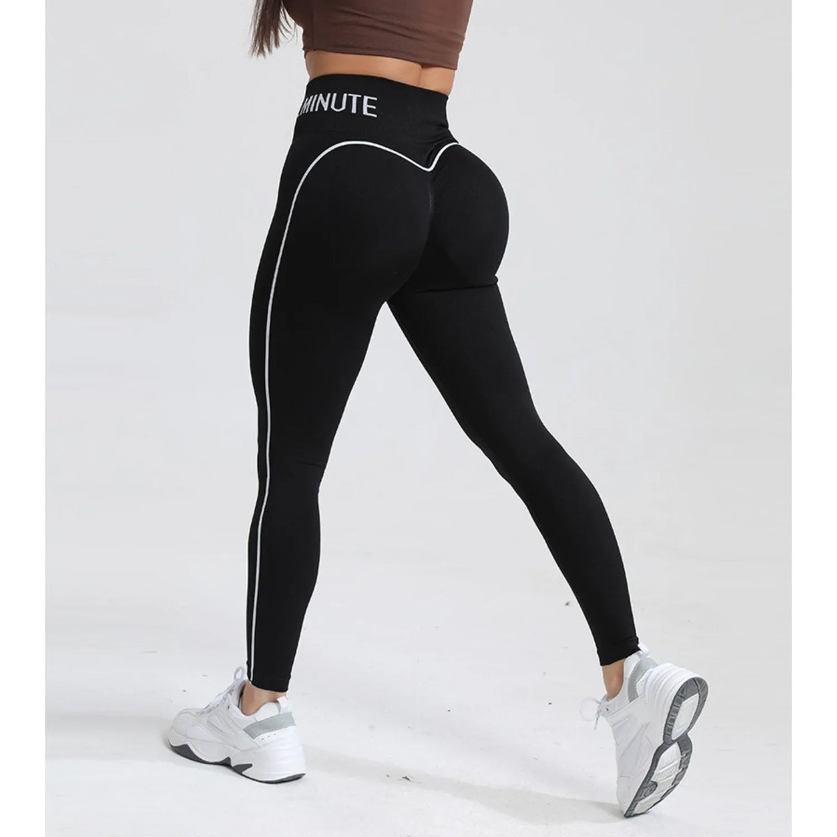 Seamless High Gym Waist Women Yoga Pants Color Contrast Sports Legging Hip Lift Gym Fitness Tights Quick Dry Workout Pants