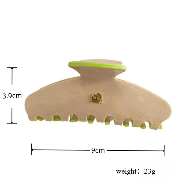acetic acid clip shark clip high ponytail hair clip high-end feeling headband hair clip female back of the head hair accessory