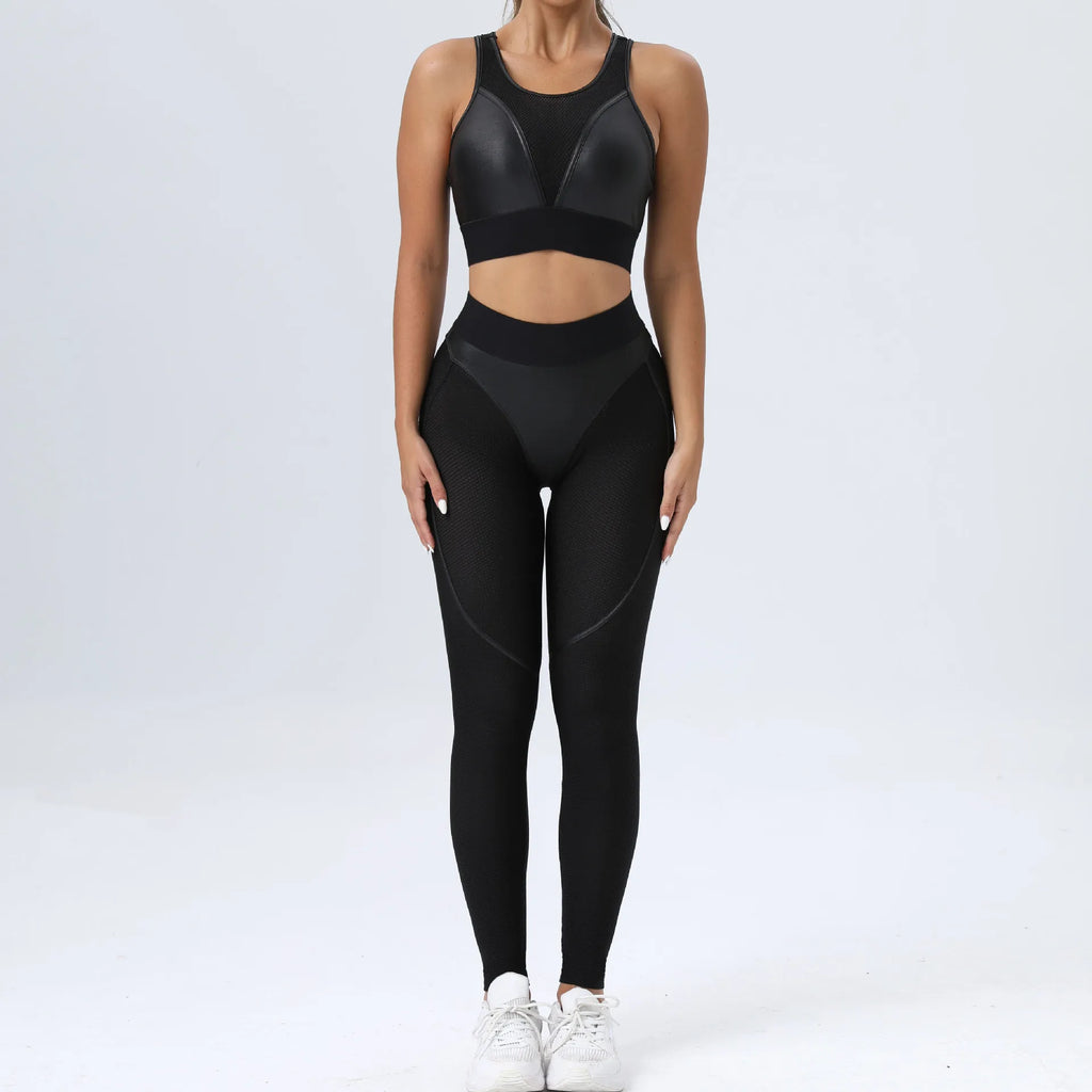 Woman Gym Push Up Sexy Woman Clothing Mesh Transparent Thong Female Legging Yoga Workout Women Pants High Waist Tights Yoga Set