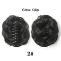 Sunslymei Synthetic Hair Bun Grab Clip in Chignon Hairpiece Curly Messy Ponytail Hair Extensions Scrunchie Hairpieces for Women