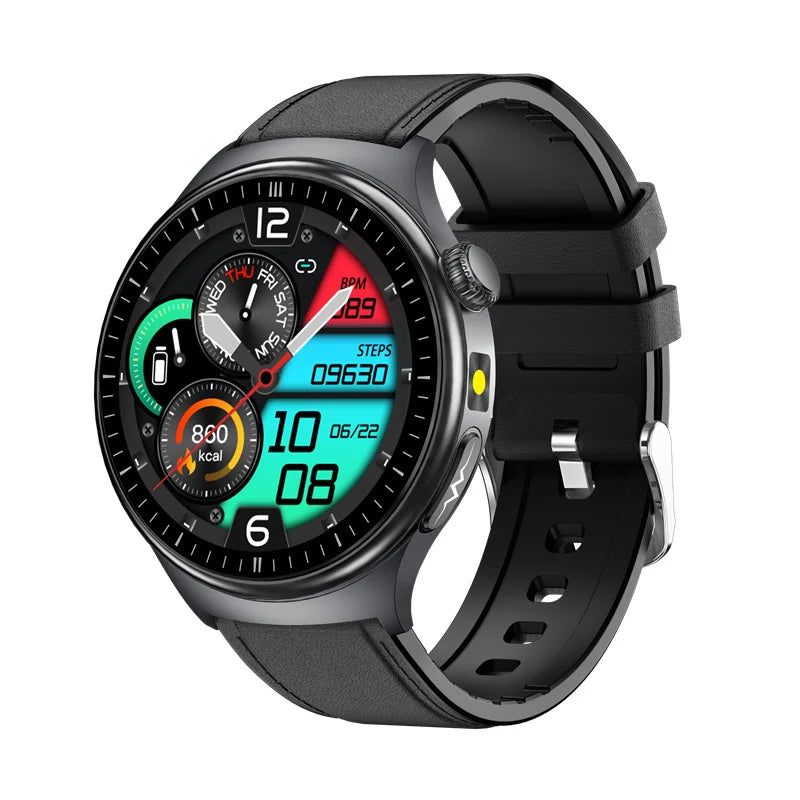 TK27 Men Smart Watch AMOLED ECG Health Monitoring Outdoors Flashlight Bluetooth Calling Sports Fitness Tracker Smartwatch