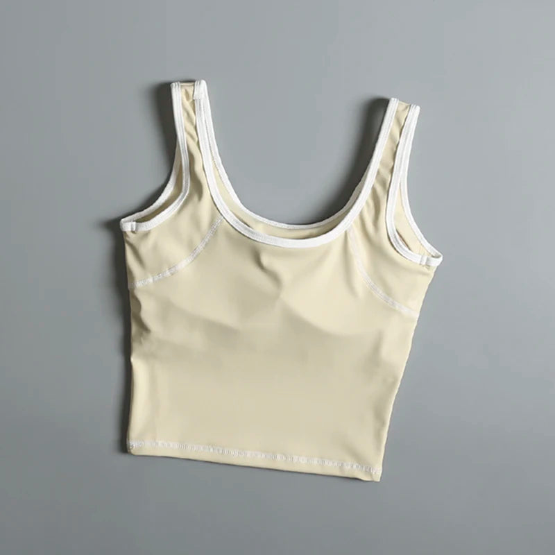 Sports underwear for women in summer beautiful back yoga suit vest shockproof wear outside running professional training