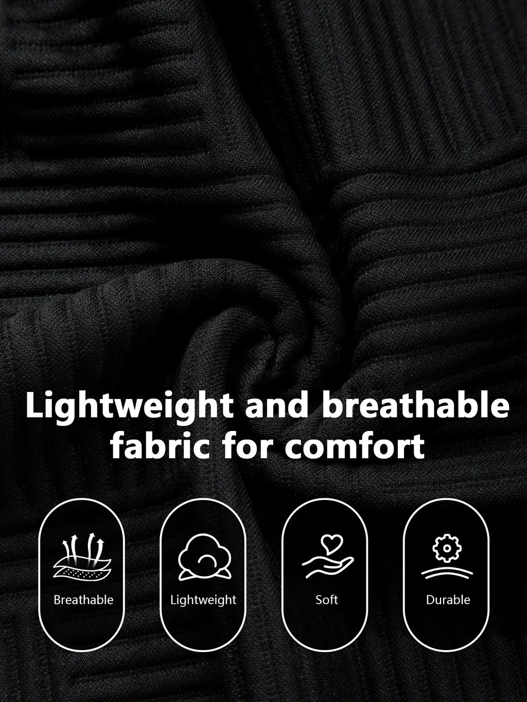 Men's Crew Neck Short Sleeve T-Shirt Diamond Jacquard Textured Breathable Solid Color Casual Summer Basic Tops
