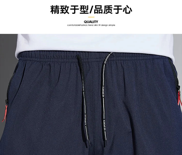 Men's Casual Pants Business Stretch Slim Fit Elastic Waist Jogger Korean Classic Blue Black Gray Male Brand Trousers