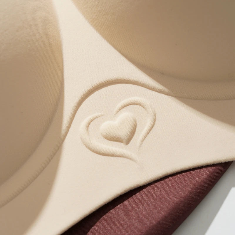 Seamless Underwear Women's Small Breasts Push Up And Without Wire Rings To Shrink Side Breasts Letter Strap Bra
