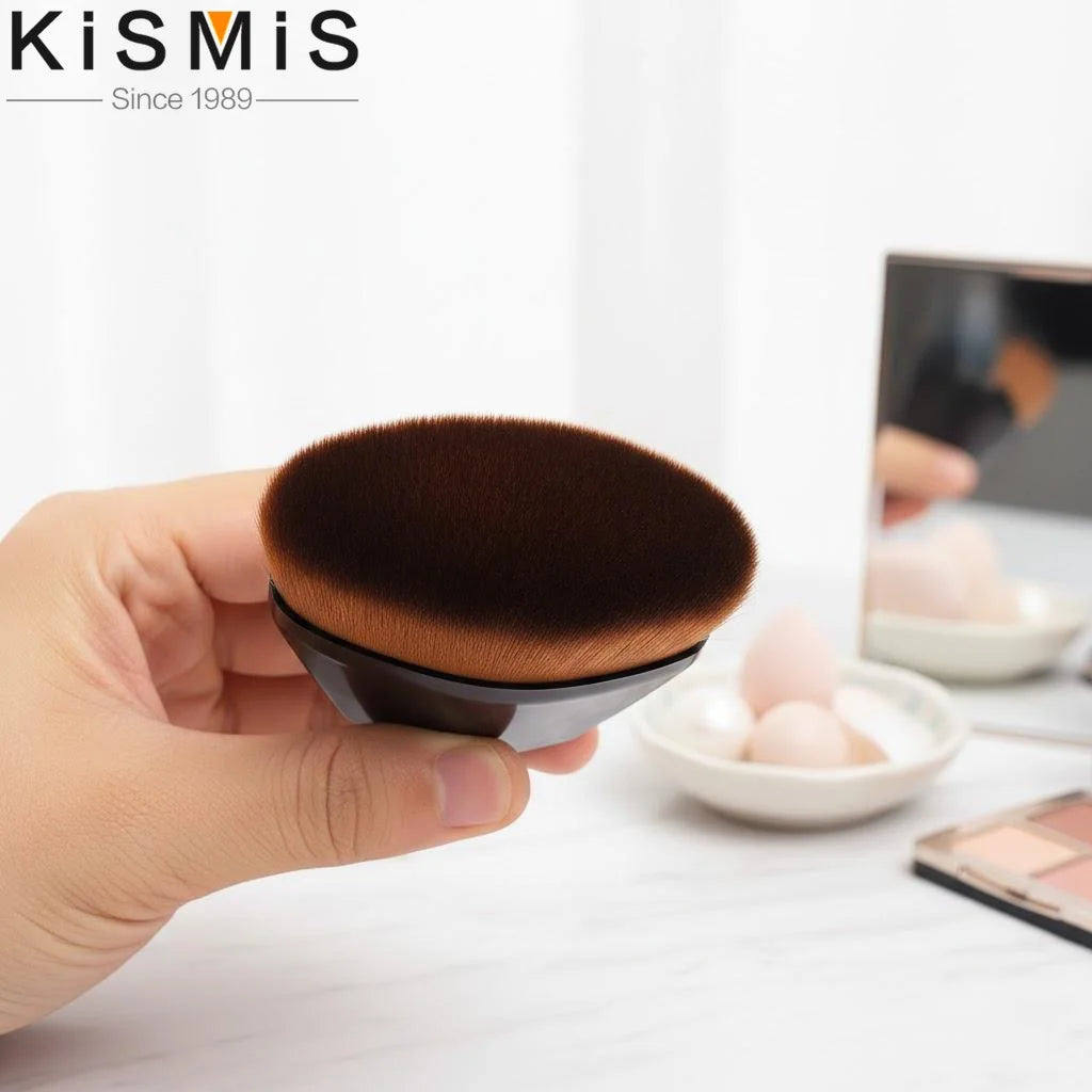 Flat Top High Density Kabuki Makeup Brush for Flawless Powder Liquid Cream Application Smooth Blending
