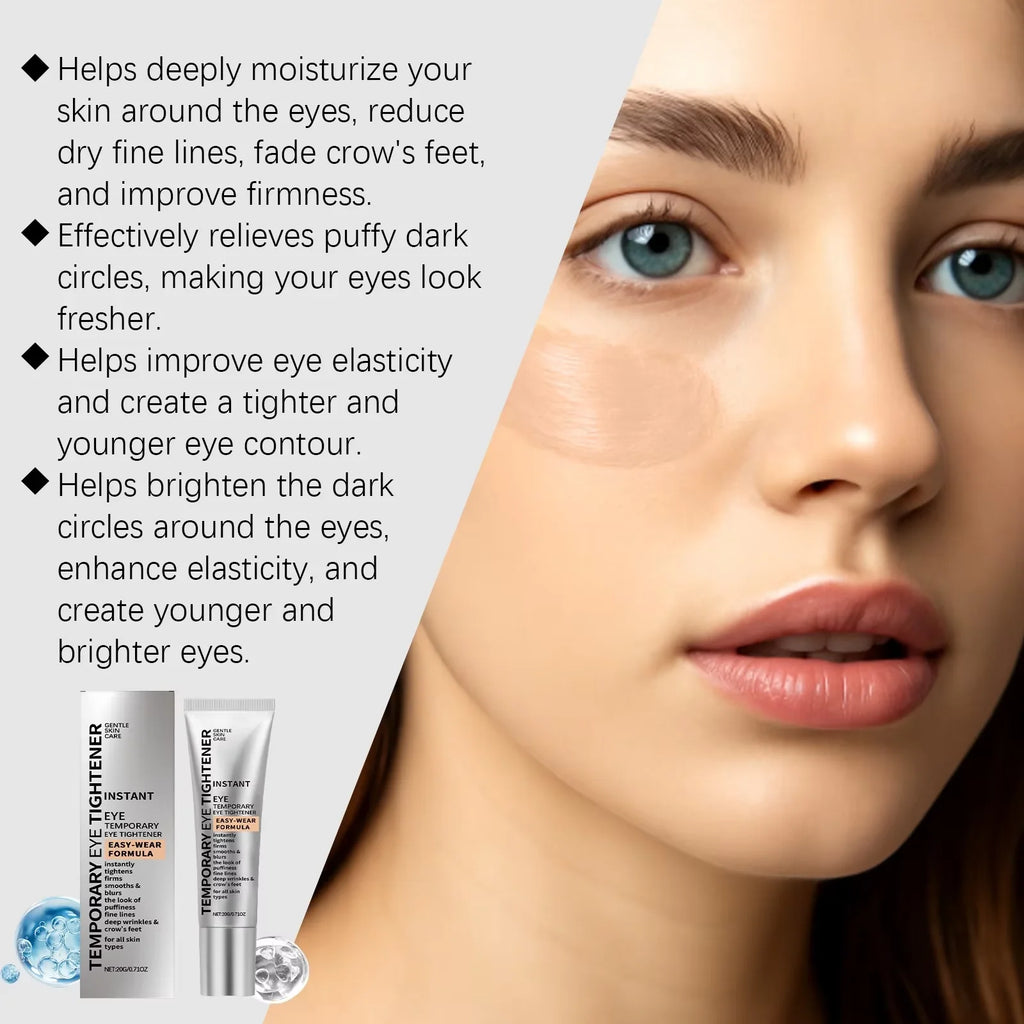 Instant Firm Eye Cream Instant Under Eye Tightening & Depuffing Cream, Help Smooth Fine Lines & Reduce Puffiness Dark Circle