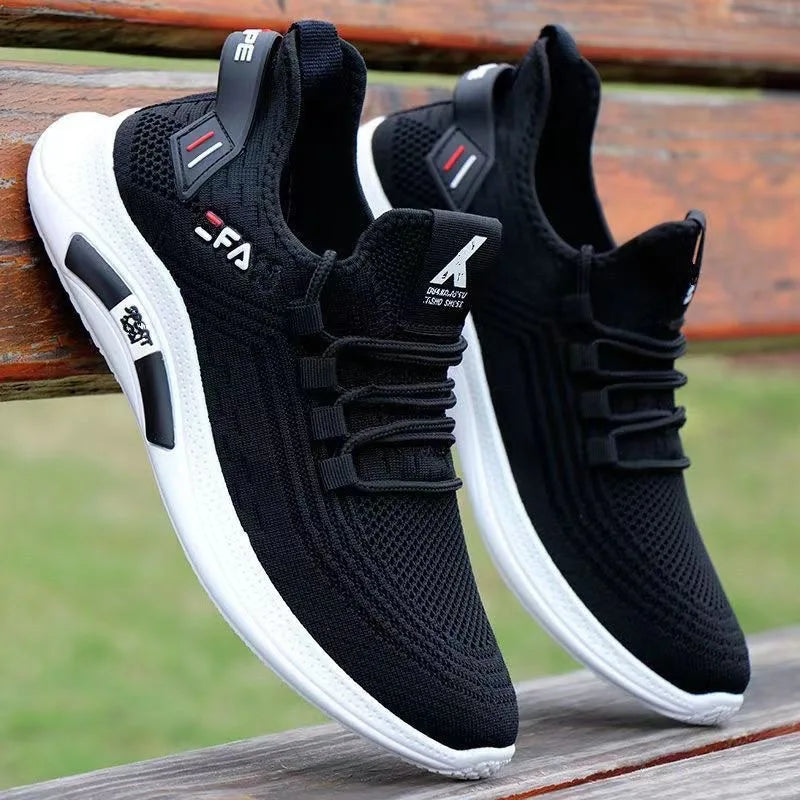 2025 Men Casual Shoes for Outdoor Comfortable Air Mesh Shoes Summer Breathable Men Loafers Wide Slip On Walking Shoes Men