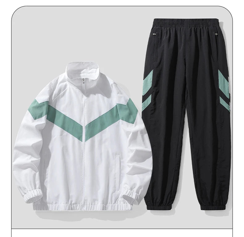 2026 Spring Autumn New Fashion Tracksuit Men Hooded Sweat Suits 2 Piece Set Men Hip Hop Streetwear Jogger Suits Dropshipping