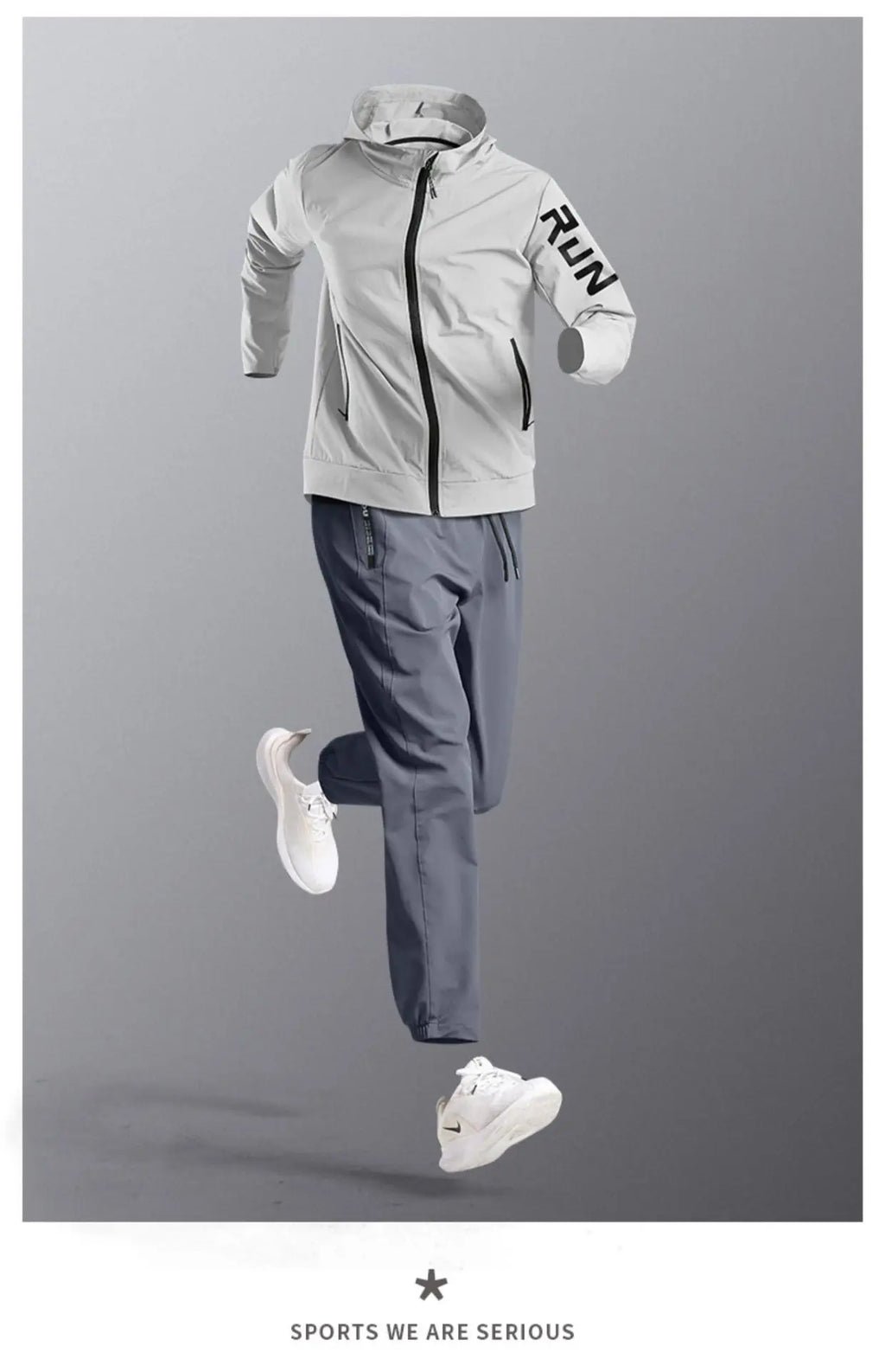 Quick Dry Fitness Suits Quick-Dry Loose Fit Outdoor Training Jacket Morning Runs Spring Men's Sportswear Workout Clothing