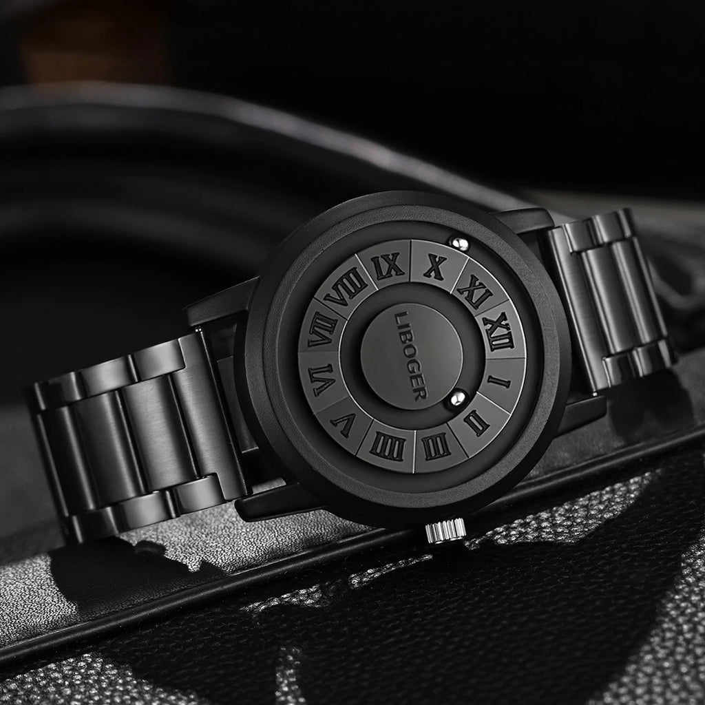 Fashion Magnetic Suspension Men Sports Watches Casual Mens Quartz Wristwatches Reloj Hombre（Without Box）