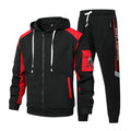 2026 New Men's Zipper Cardigan and Pants High-end 2 Piece Set Casual Sportswear Spring Autumn Printed Tracksuit Hooded Clothes