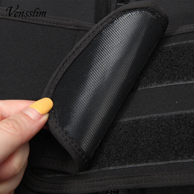 Vensslim Men Workout Waist Trainer Tummy Control Belt Slimming Sauna Body Shaper Trimmer Abdomen Shapewear Weight Loss Corset