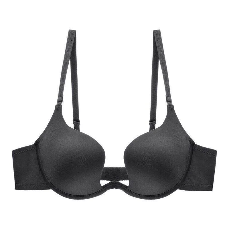 Sexy Women Lingerie U Backless Bras Underwear Deep U Low Cut Push Up Bra Intimates Female Breathable Bralette