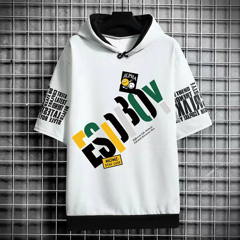 Summer  Fashion Short Sleeve Tops Tees Men 2024 New Men's T Shirt Casual Harajuku Men Clothing Print Graphics T Shirts Men