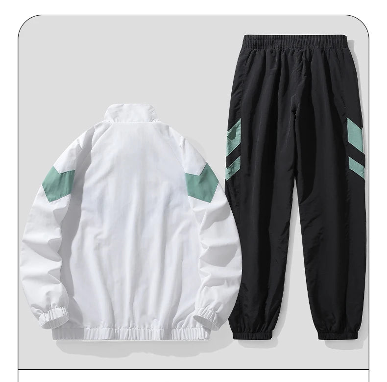 2026 Spring Autumn New Fashion Tracksuit Men Hooded Sweat Suits 2 Piece Set Men Hip Hop Streetwear Jogger Suits Dropshipping