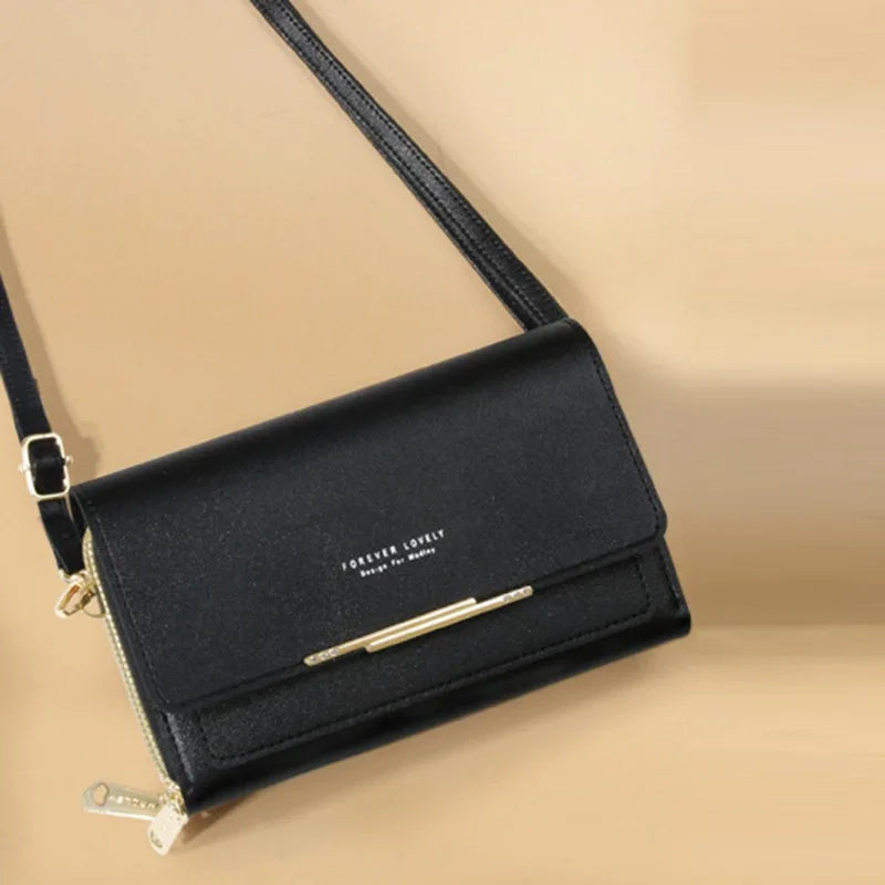 2026 New Korean Style Women Long Wallet Large Capacity Multi Functional Clutch Purse Coin Pocket Shoulder Crossbody Bag For Dail