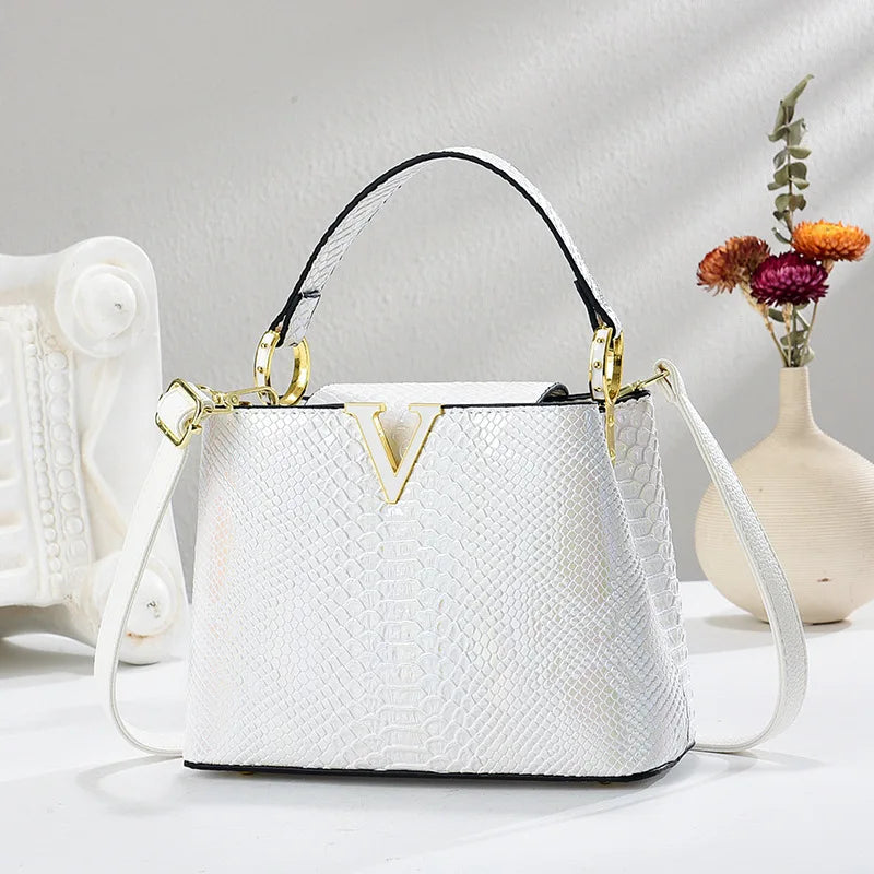 Gradient Color Women's Shoulder Bag PU Leather Crossbody Bag Handbag Female Casual Shopping Women's Fashion Small Square Bag
