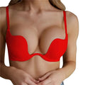 Sexy Women Lingerie Backless Bras Underwear Deep V Low Cut Push Up Bra Intimates Female Sport Yoga Bralette Low Back Invisible