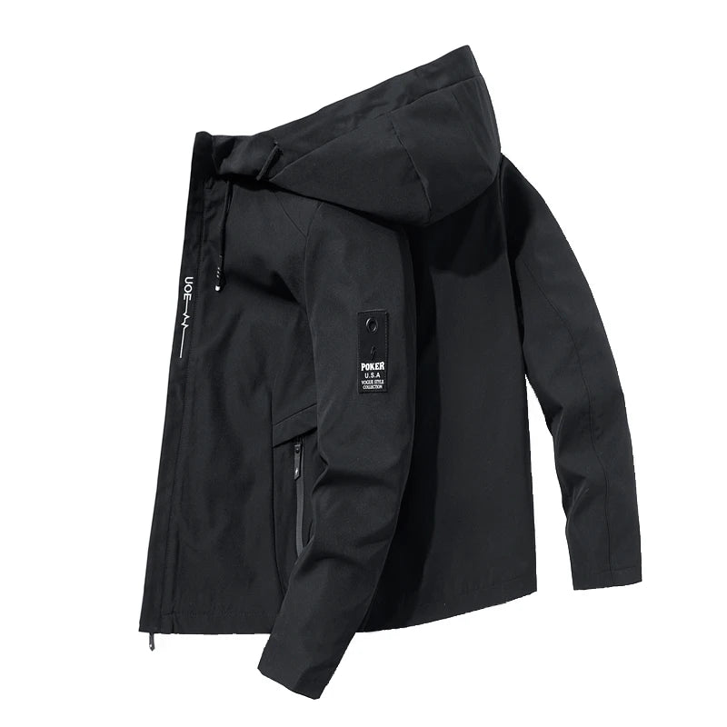 Men's autumn and winter jackets men's thin jackets women's waterproof windbreakers outdoor fishing four seasons hiking clothes t